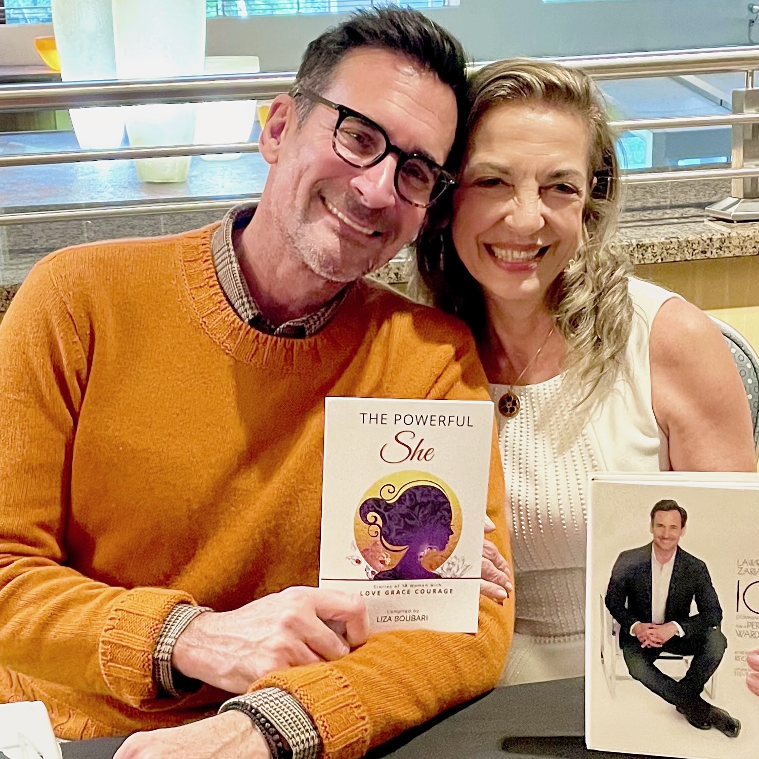 Lawrence Zarian And Liza Boubari At The Powerful She Book Signing